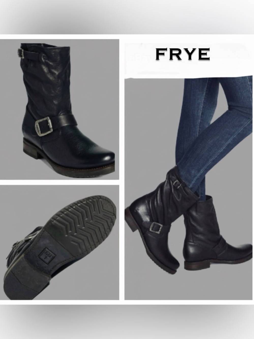 FRYE Veronica Short Slouchy Boots in Blk